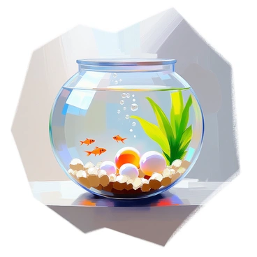 An aquarium filled with clear water showcases a variety of fish eggs beginning to hatch. The transparent eggs, some showing tiny cracks, are nestled among vibrant green aquatic plants. Small fish resembling fry are emerging from the eggs, their bodies translucent and fragile, darting around in the water. Bubbles rise to the surface, and soft sunlight filters through the top of the aquarium, illuminating the scene.