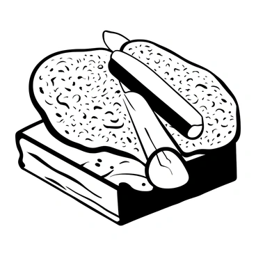 A close-up view of a lithography stone with a rough surface, showing intricate textures and patterns. A crayon with a slightly worn tip is resting on top of the stone. The stone is placed on a wooden table with visible grain and knots. Shadows are cast around the crayon and stone, highlighting their shapes and the details of the textures. The overall composition emphasizes the relationship between the crayon and the lithography stone.