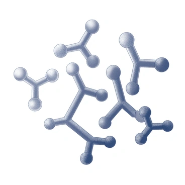 A mosaic art piece composed of various antibody shapes. Each antibody is distinct in its structure, showcasing the diversity in their formation. The shapes vary, with some appearing as Y-structures, while others take on more intricate forms. The arrangement of these shapes creates a cohesive pattern across the artwork, contributing to the overall design. The composition highlights the intricate details of each antibody, bringing attention to their unique features and dimensions.