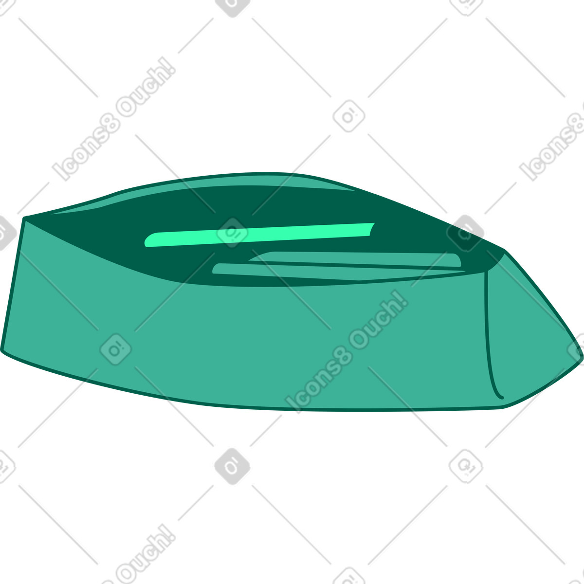 Pencil case illustration in Storyline style download in PNG, SVG
