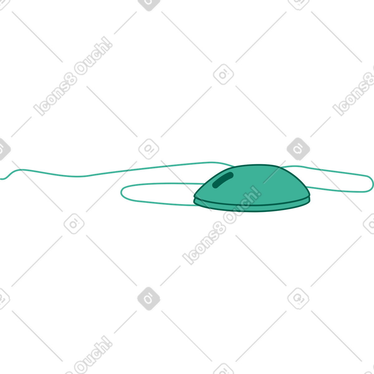 Ilustración Ratón con cable en estilo Storyline a descargar en PNG y SVG