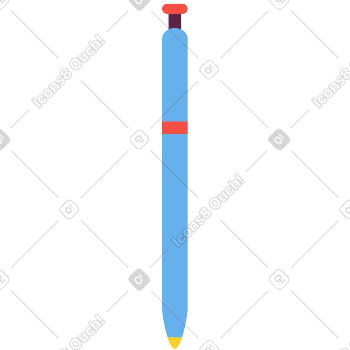 Illustration Stylo dans le style Sammy à télécharger aux formats PNG, SVG