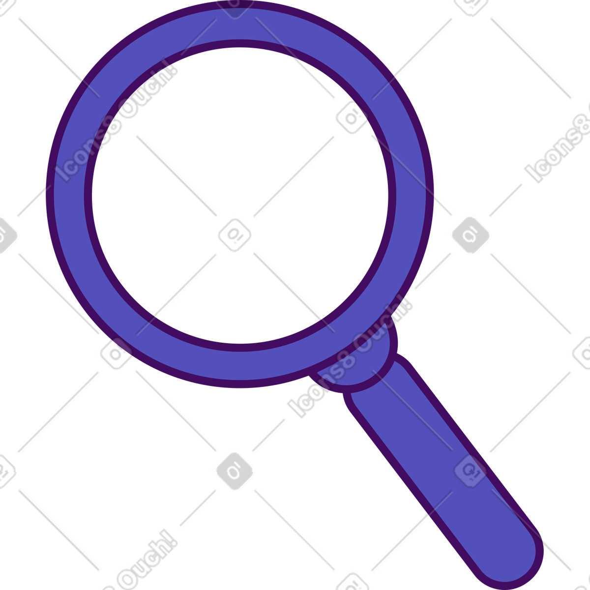 Ilustração de Lupa pesquisa em no estilo Simplistic para baixar em PNG, SVG