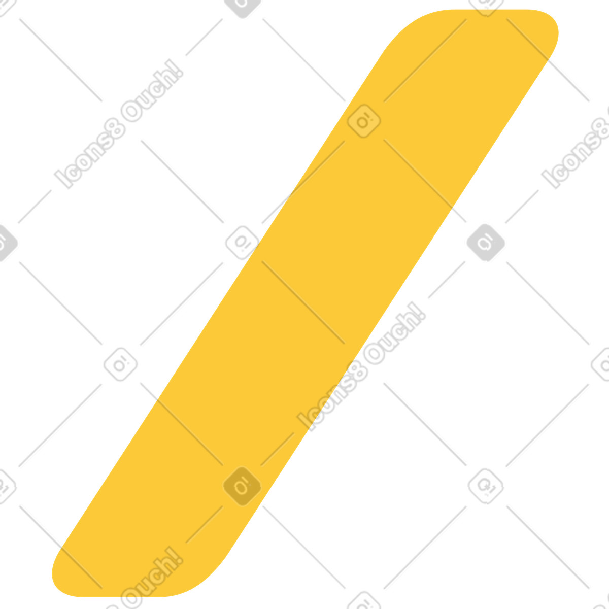 Right slash illustration in Juicy style download in PNG, SVG