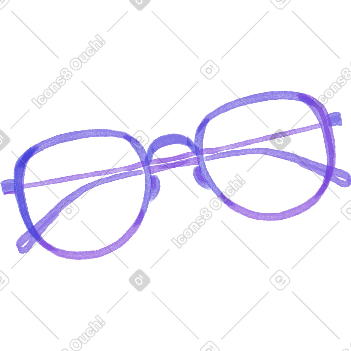 Illustration Glasses dans le style Marker à télécharger aux formats PNG, SVG