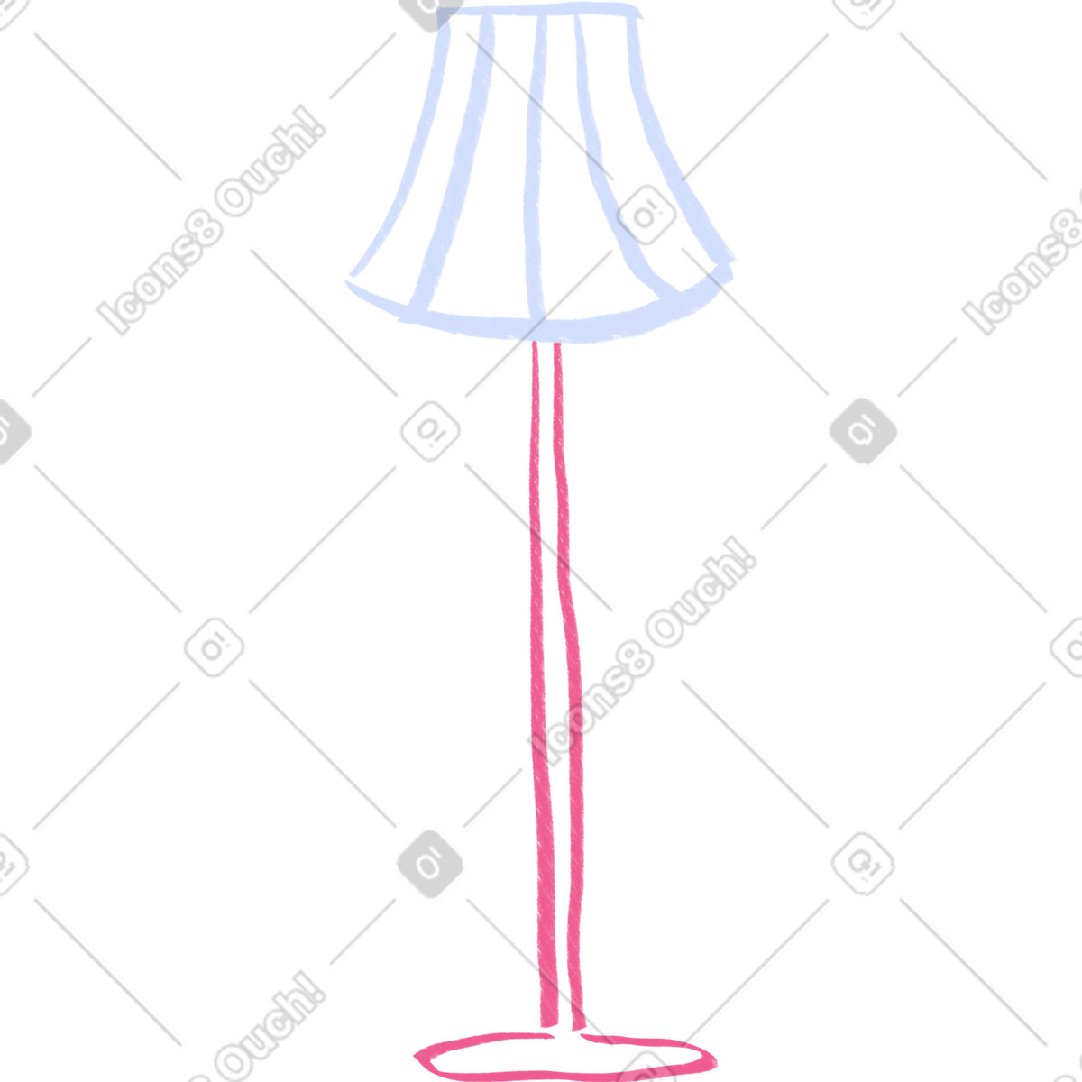 Big lamp illustrazione in stile Quirky scarica in PNG, SVG