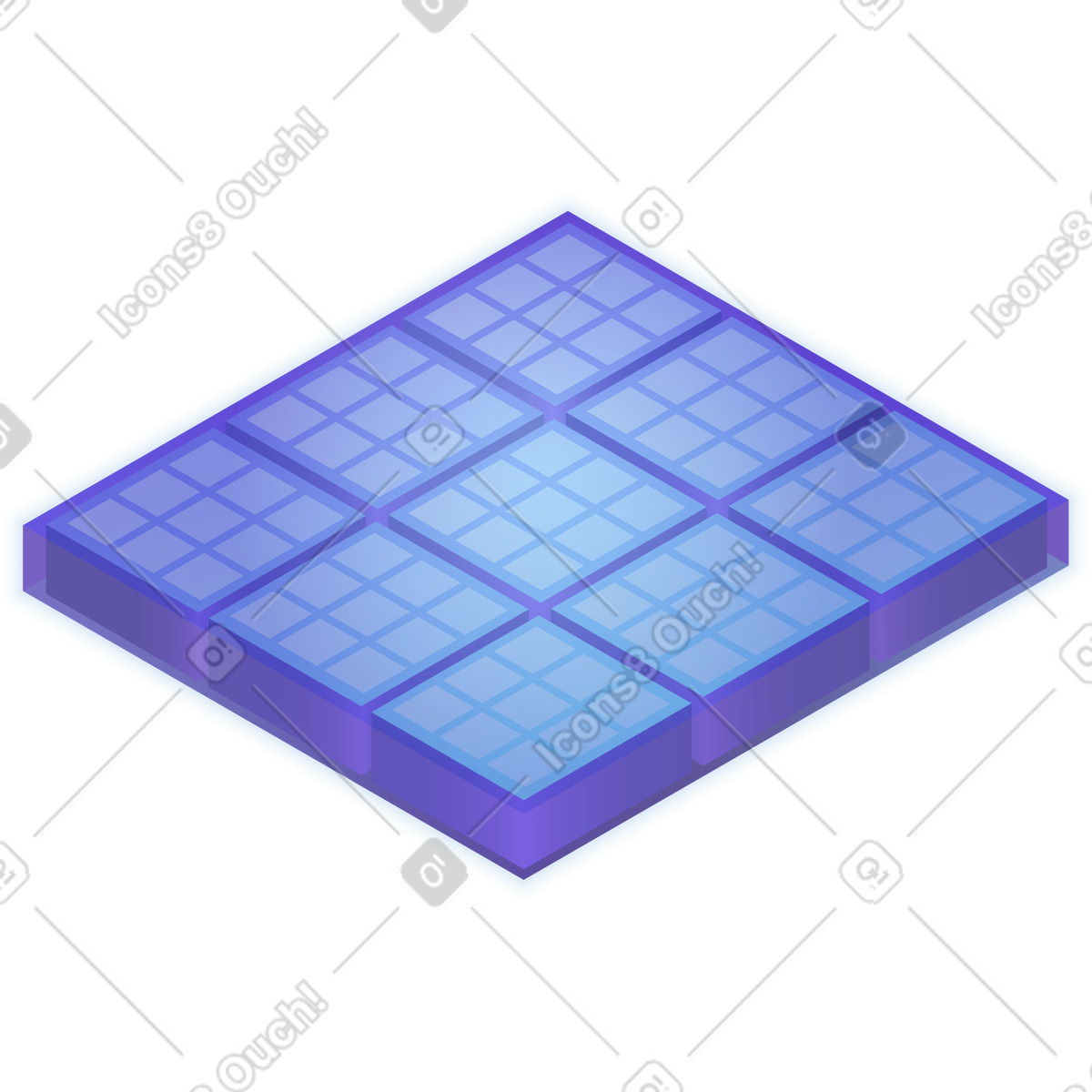 Data acquisition processor illustration in Isotech style download in PNG, SVG