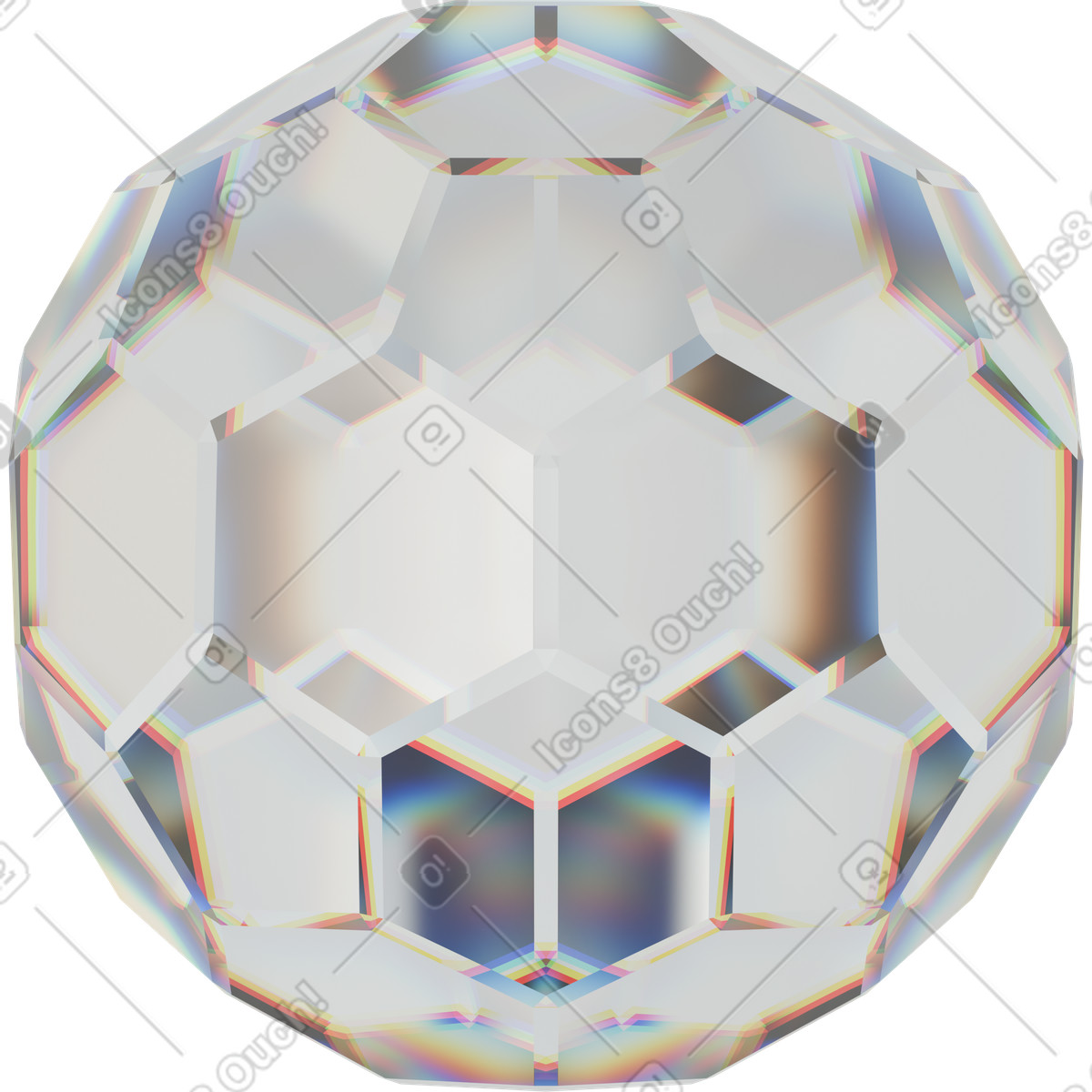 Ilustración animada Round diamond en estilo 3D Glassy a descargar en GIF, Lottie (JSON), AE