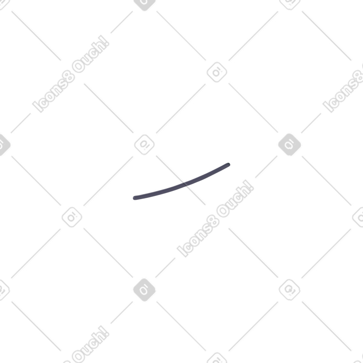 Black line illustration in 3D Stripy style download in PNG, SVG