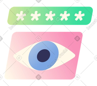 Passwortfeld mit auge, benutzerauthentifizierung und datenschutzkontrolle PNG, SVG