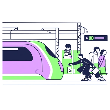 A pedestrian hastily retreating from the edge of a train platform as a train rushes by.