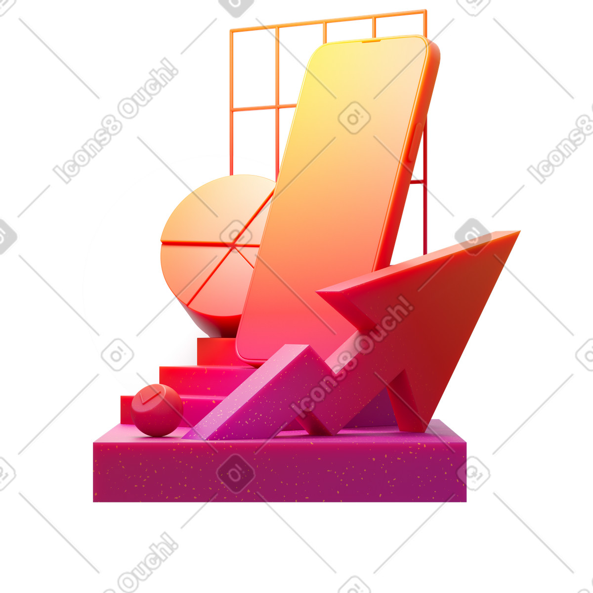 Financial statistics-Illustration im Experimental-Stil als Download in PNG, SVG