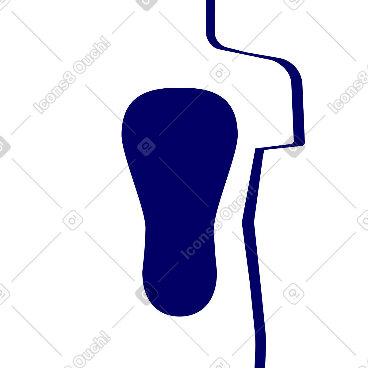Figurina di un essere umano illustrazione in stile Lounge scarica in PNG, SVG