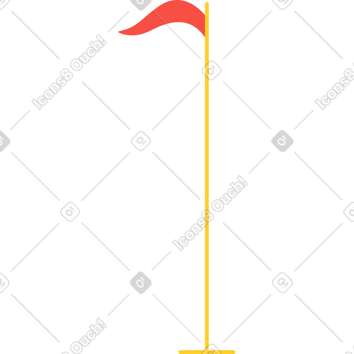 Flagge animierte Illustration im Sammy-Stil als Download in GIF, Lottie (JSON), AE