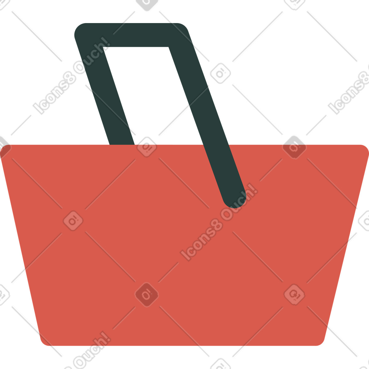 Macaroni 스타일의 버킷 일러스트레이션 PNG, SVG 다운로드