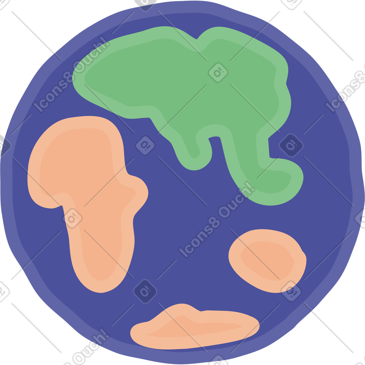 Earth illustration clipart featuring detailed graphics for various uses