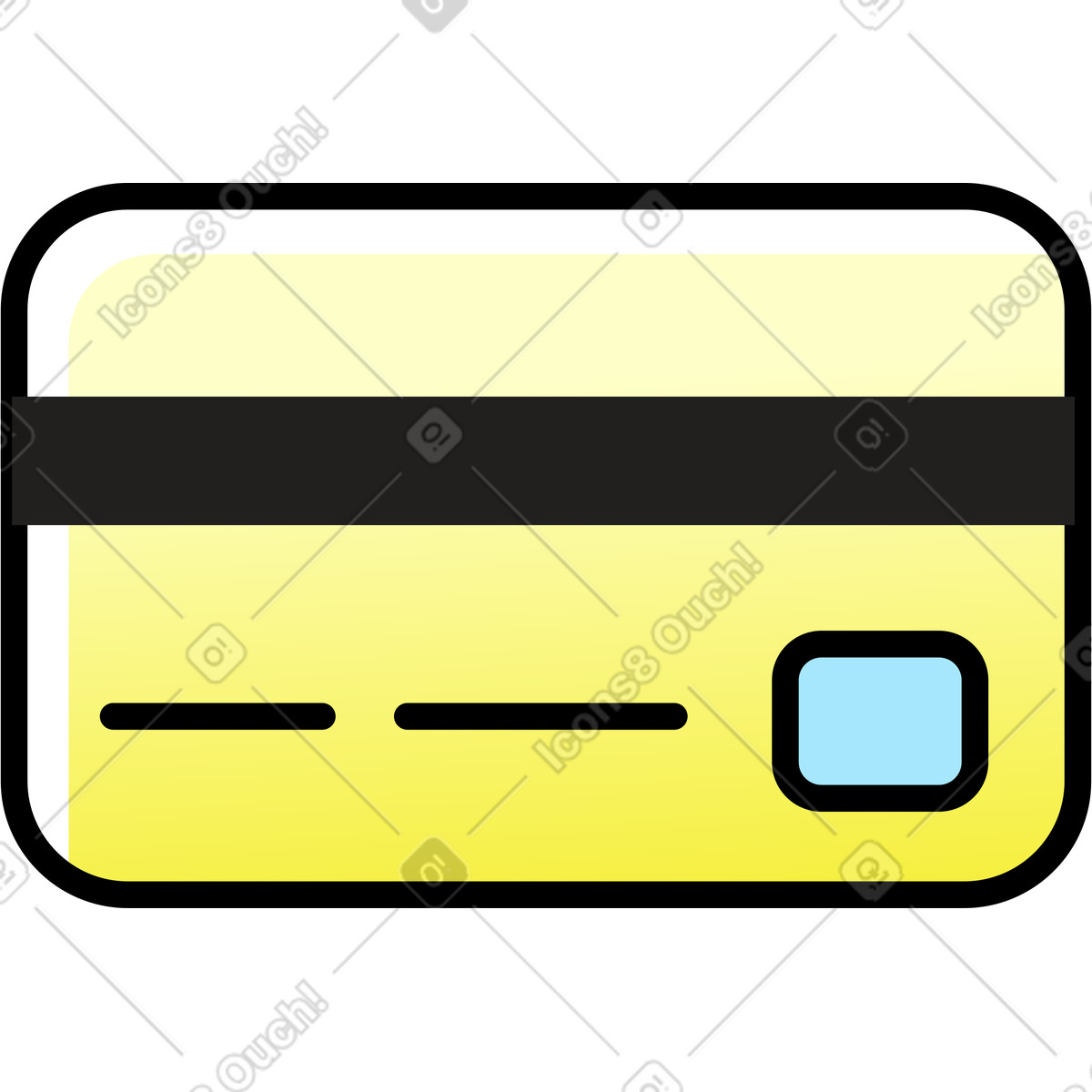 Ilustración Tarjeta de pago bancaria en estilo Pocus a descargar en PNG y SVG