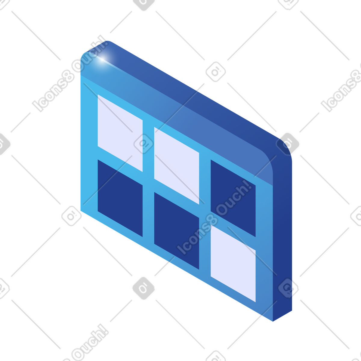 Minimalist blue calendar grid, planning and event scheduling illustrazione in stile Quantum scarica in PNG, SVG