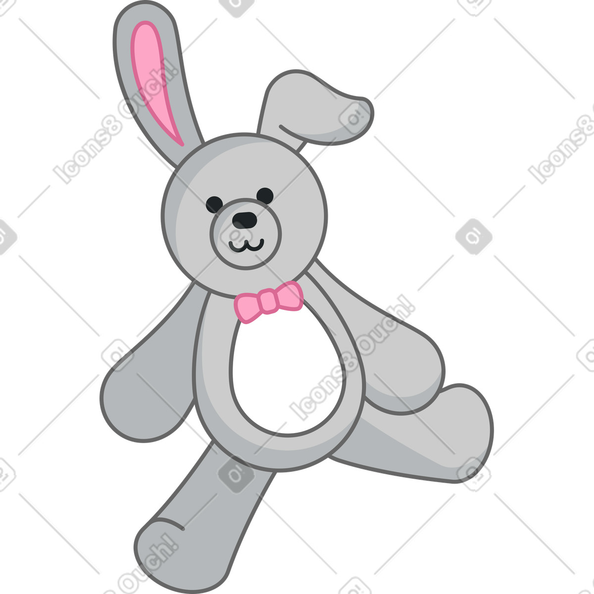 Illustration Lapin dans le style Santa Camp à télécharger aux formats PNG, SVG