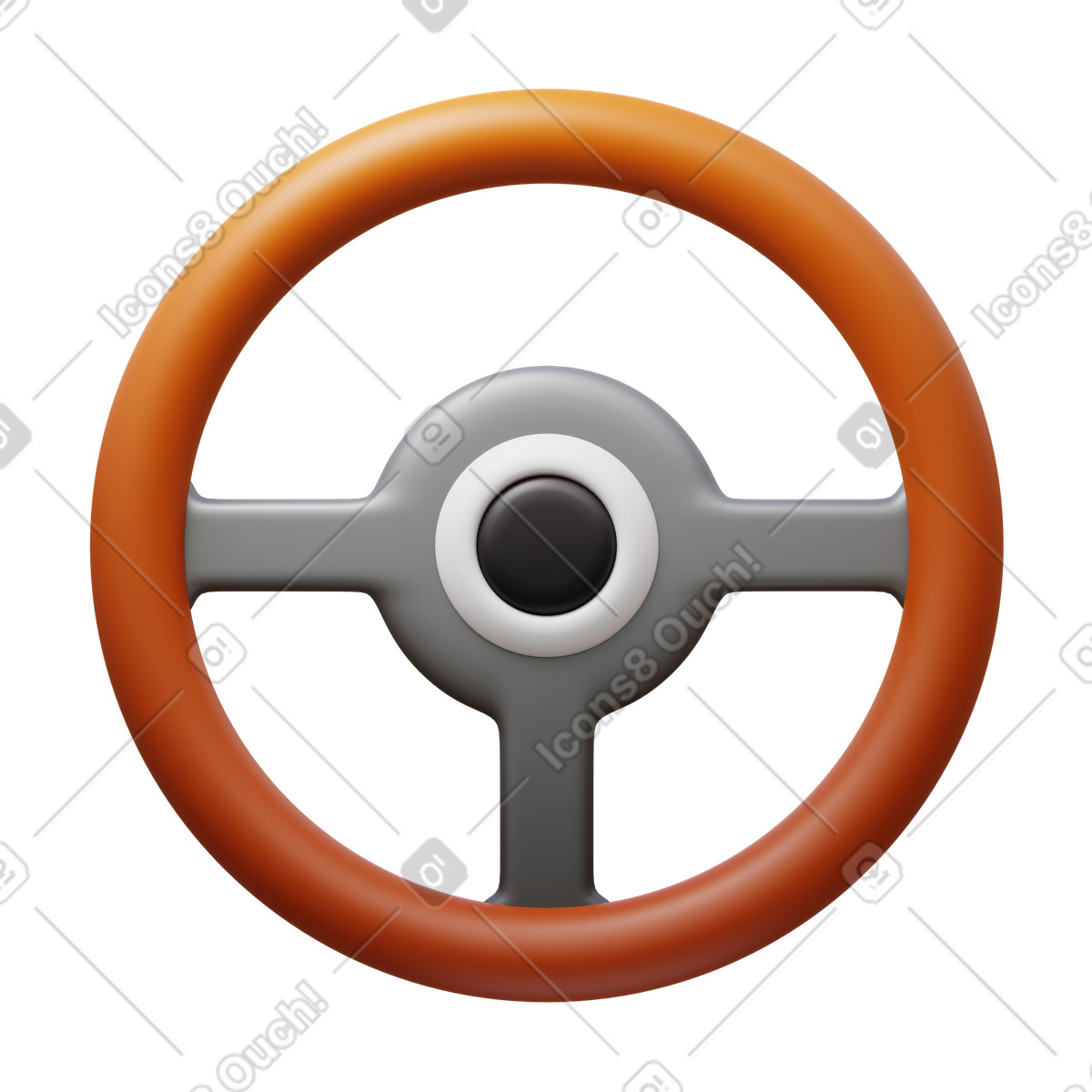 3D Fluency スタイルの Steering wheel のイラストをPNG、SVG形式でダウンロード