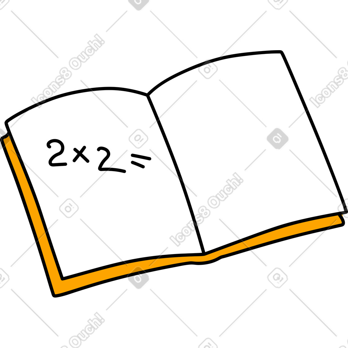 Illustration Cahier dans le style Purr à télécharger aux formats PNG, SVG