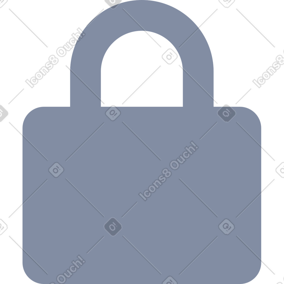 Digital privacy with grey lock icon illustration in System style download in PNG, SVG