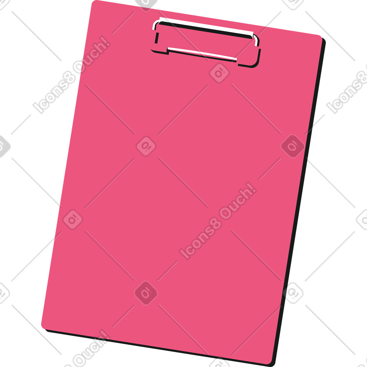 Lounge 스타일의 Pink clipboard 일러스트레이션 PNG, SVG 다운로드
