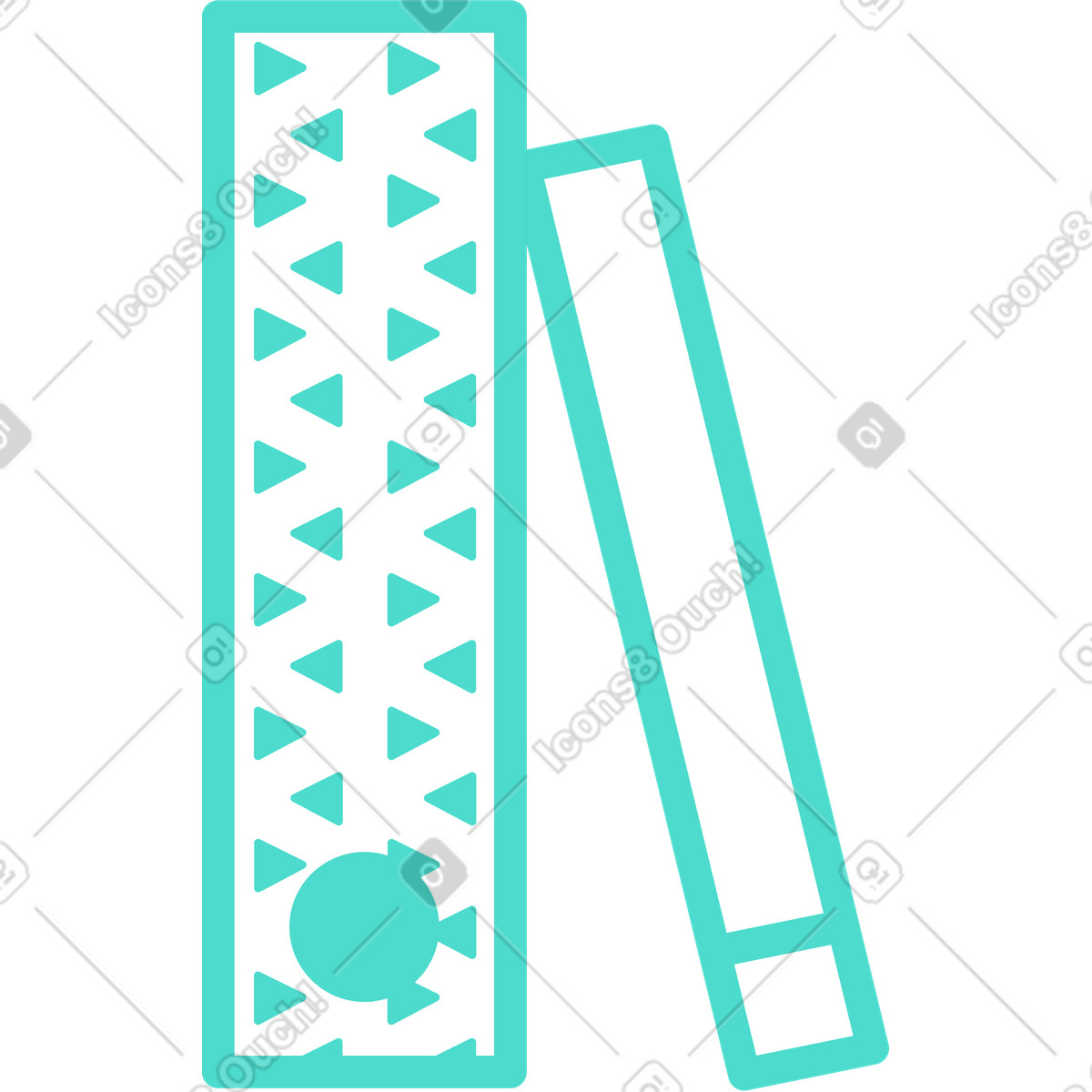 Ordner und buch-Illustration im Natty-Stil als Download in PNG, SVG