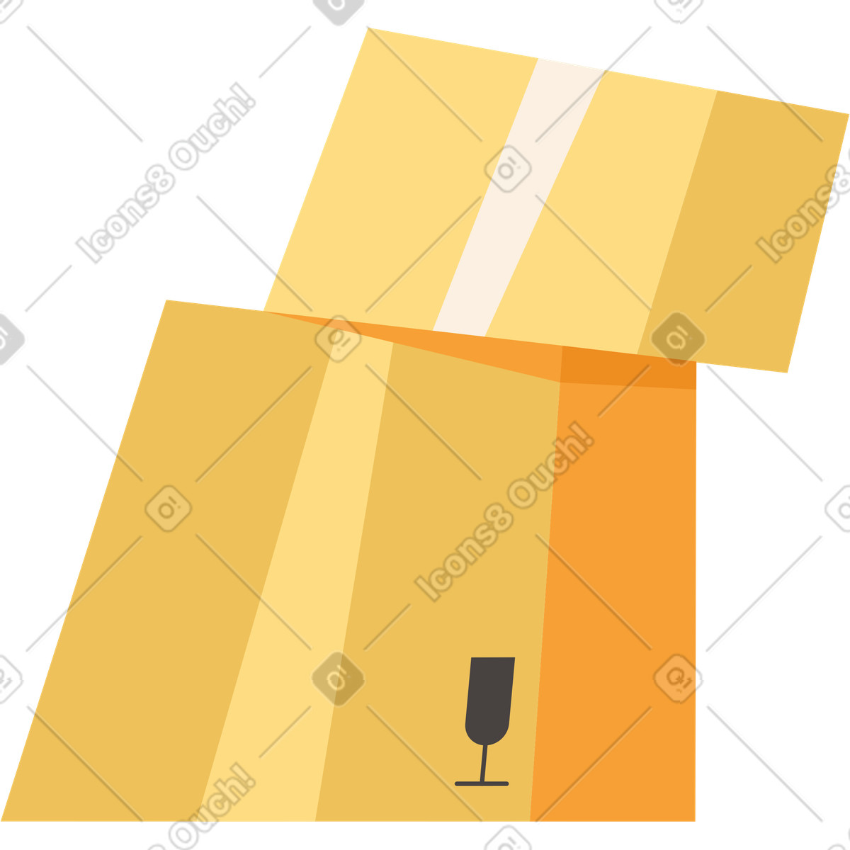 Zwei boxen-Illustration im Dizzy-Stil als Download in PNG, SVG