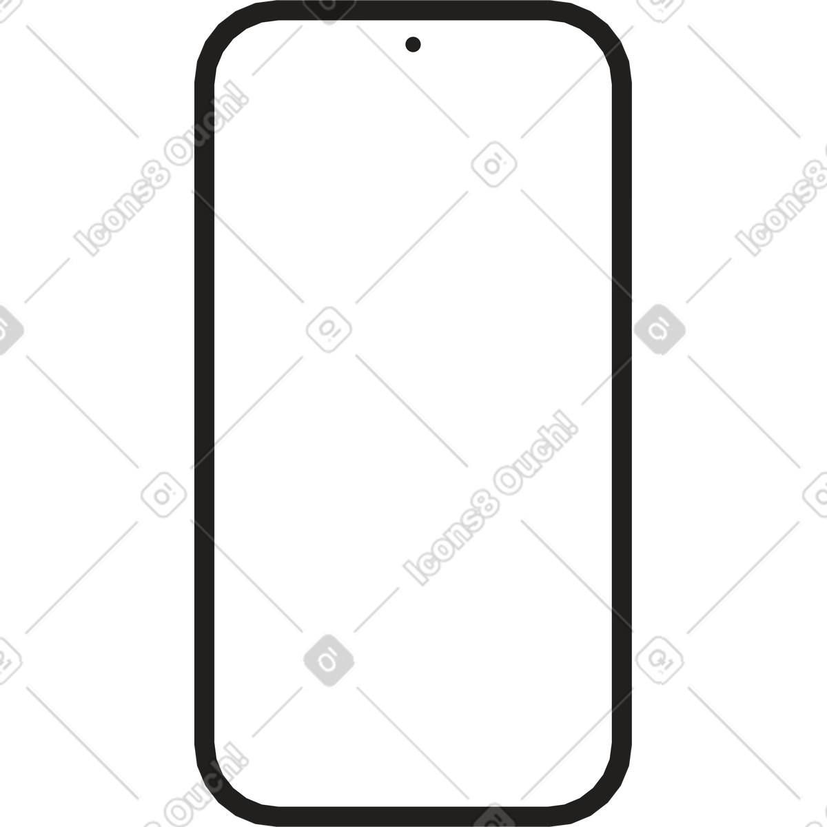 Cellulare illustrazione in stile Dazzle scarica in PNG, SVG