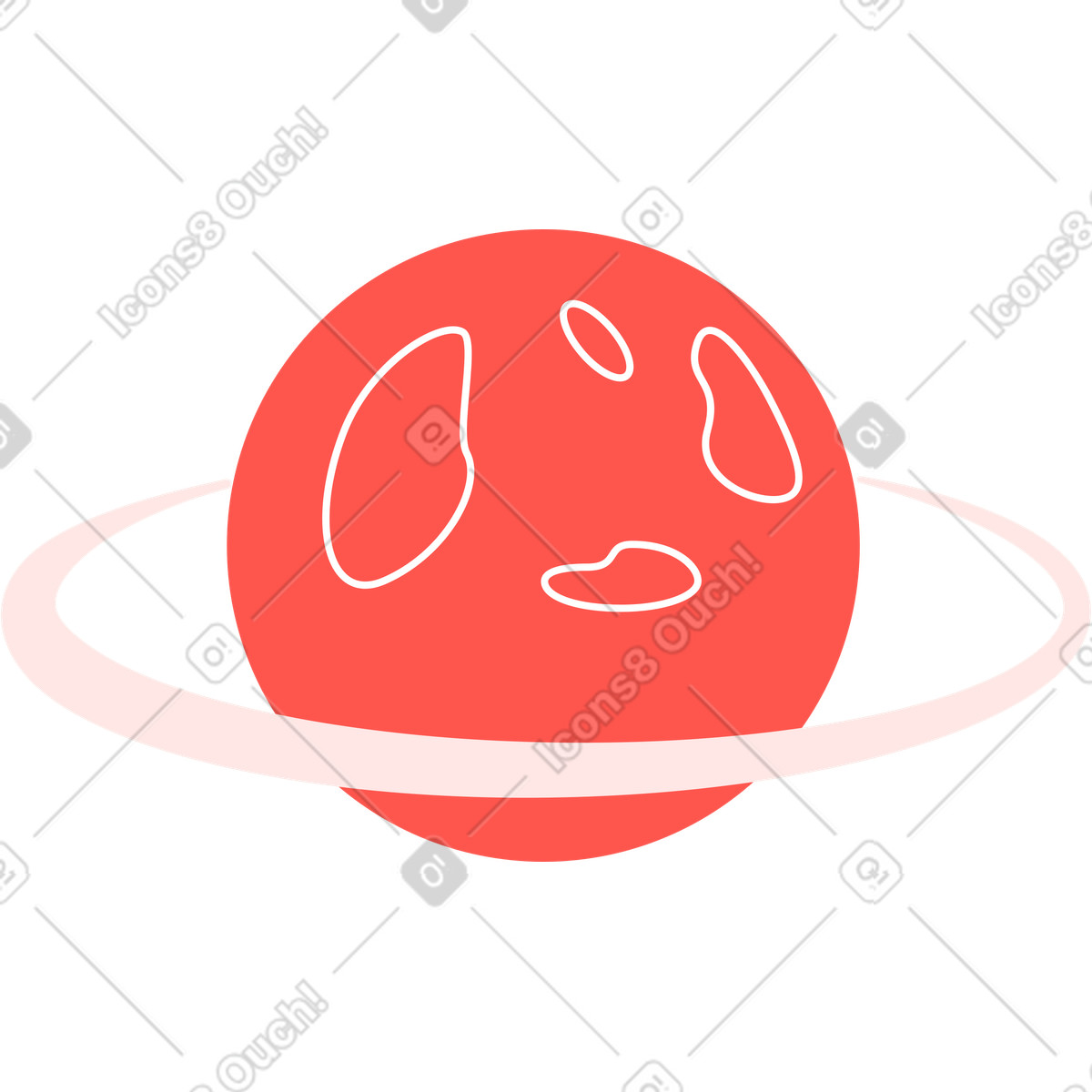 Ilustração de Planeta em no estilo Kingdom para baixar em PNG, SVG