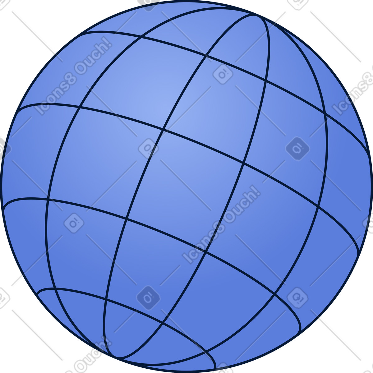 Globe illustration clipart showcasing world geography in PNG SVG GIF