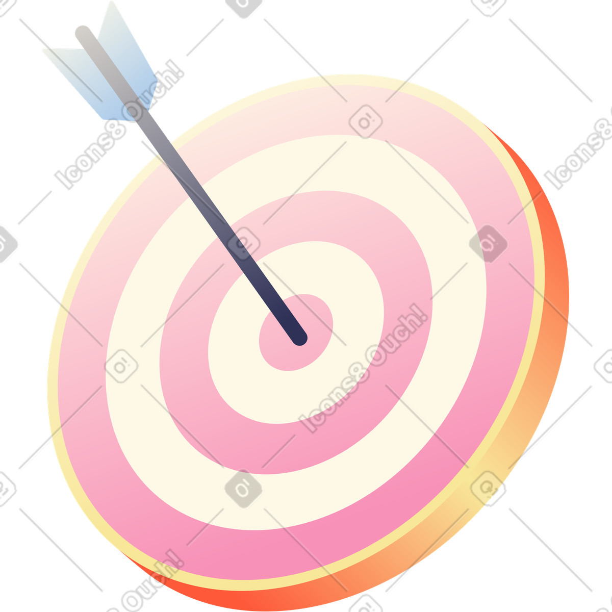 Ilustração de Alvo com flecha em no estilo Beam para baixar em PNG, SVG