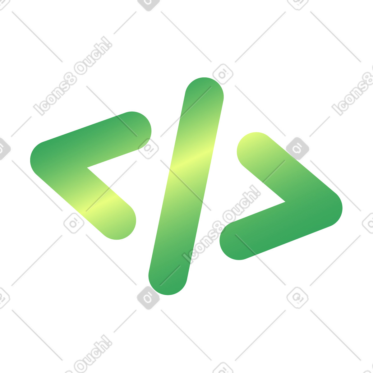Code sign illustration in PNG, SVG