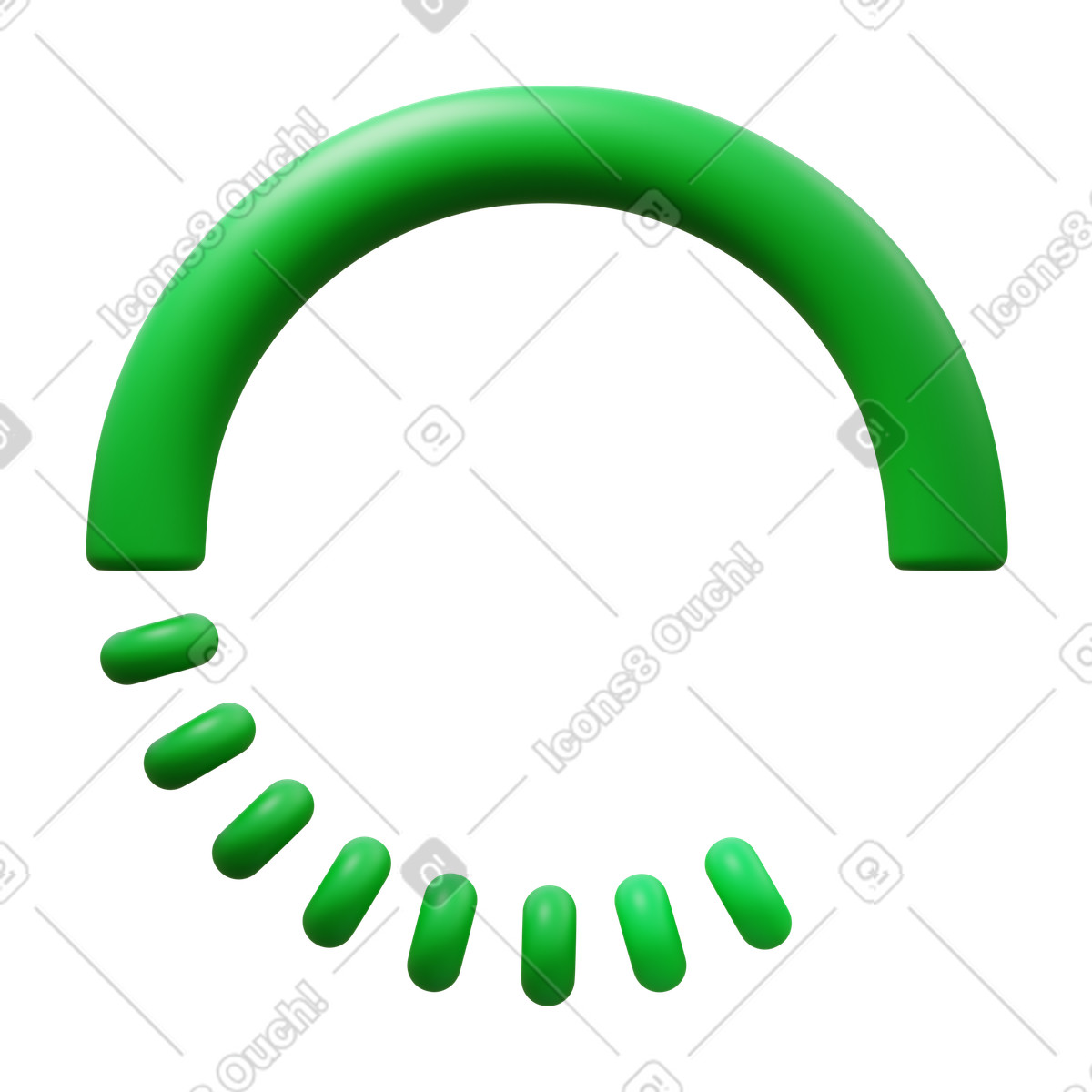 Loading-Illustration im 3D Fluency-Stil als Download in PNG, SVG