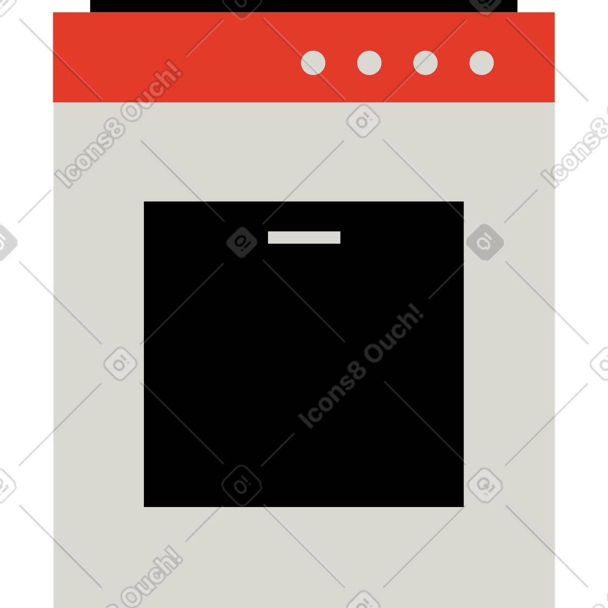 Stufa illustrazione in stile Burgundy scarica in PNG, SVG