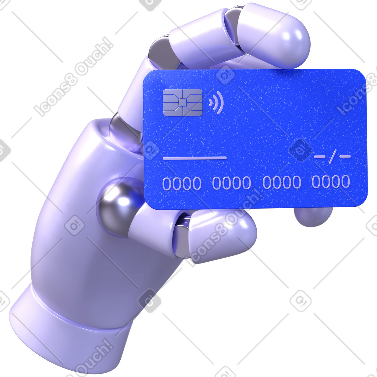 AI payment, Robotic finance automation, Digital banking innovation illustration in PNG, SVG