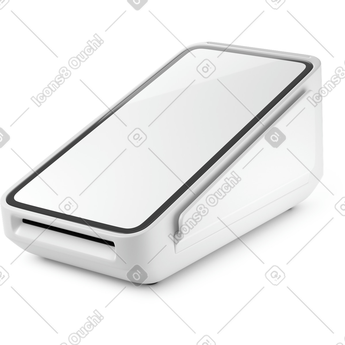 Card terminal illustration in 3D Business style download in PNG, SVG
