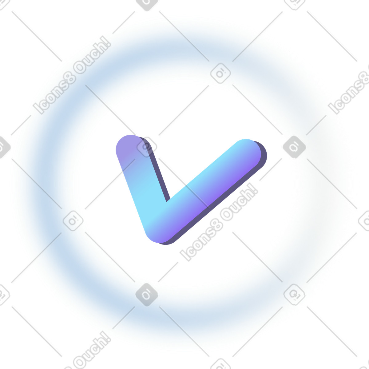 Icon check mark illustration in PNG, SVG
