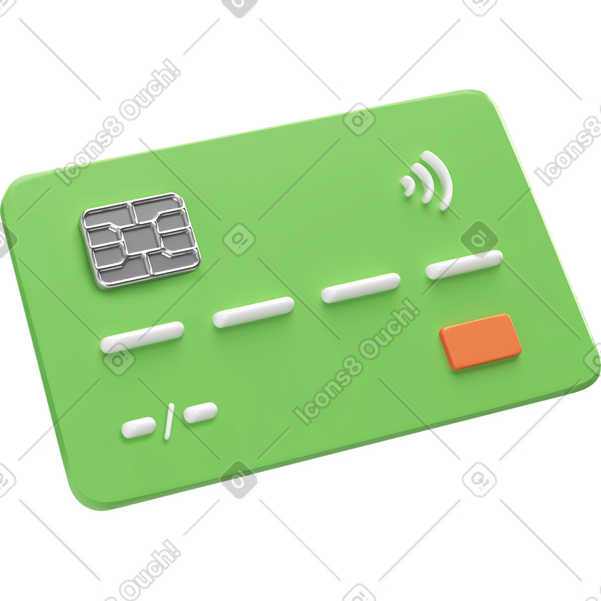 Bank card illustration in PNG, SVG