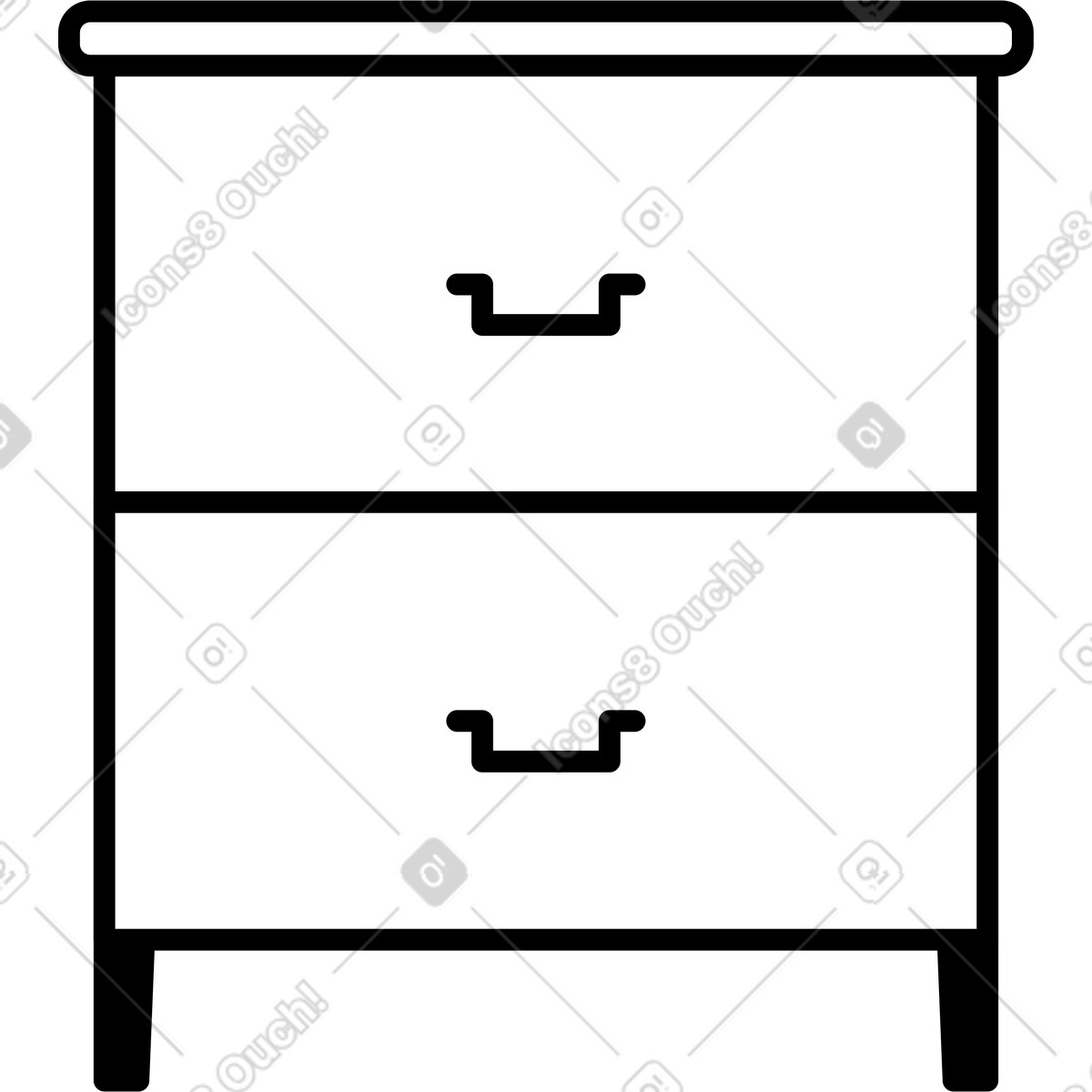 Illustration La table de nuit dans le style Transistor à télécharger aux formats PNG, SVG