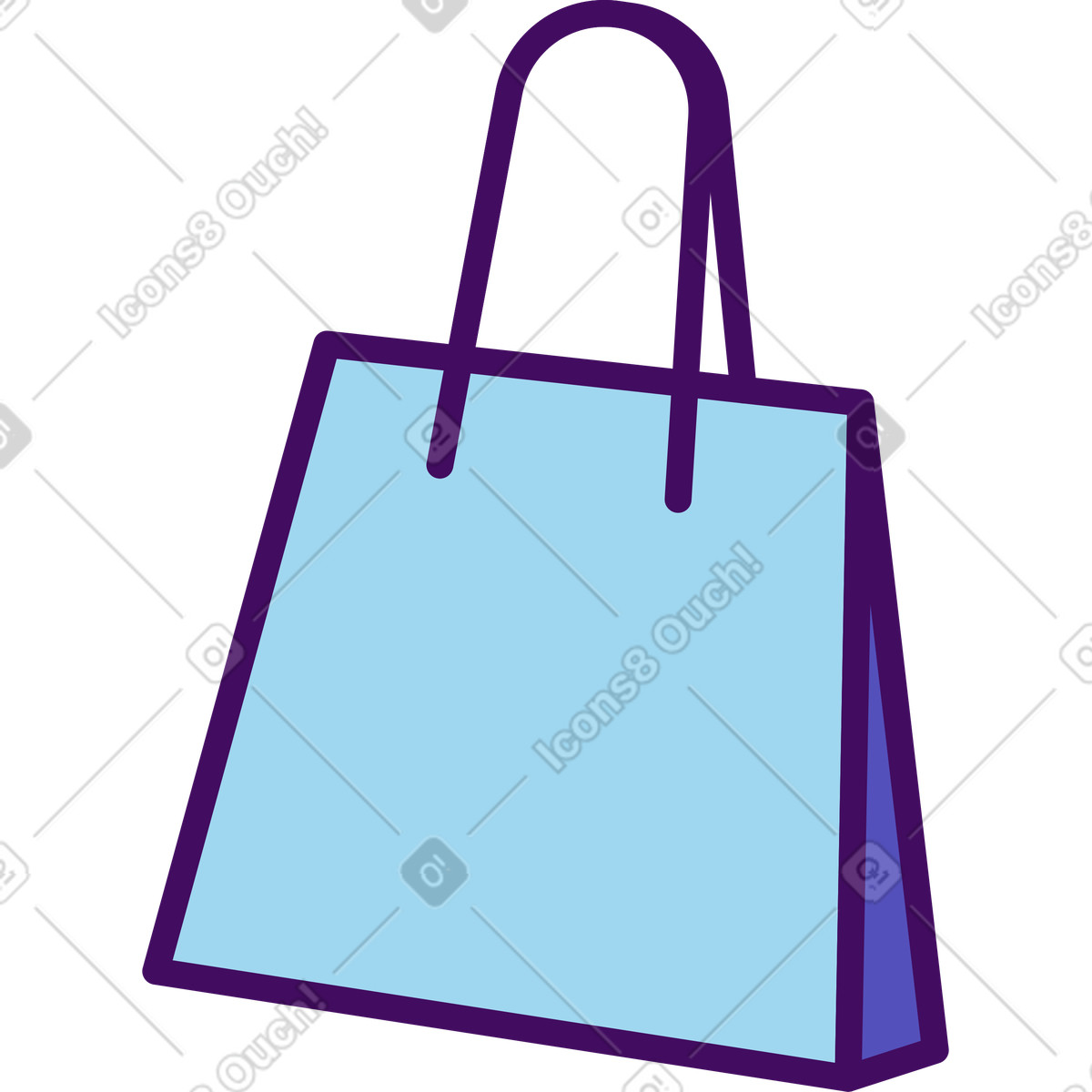 Sacchetto illustrazione in stile Simplistic scarica in PNG, SVG