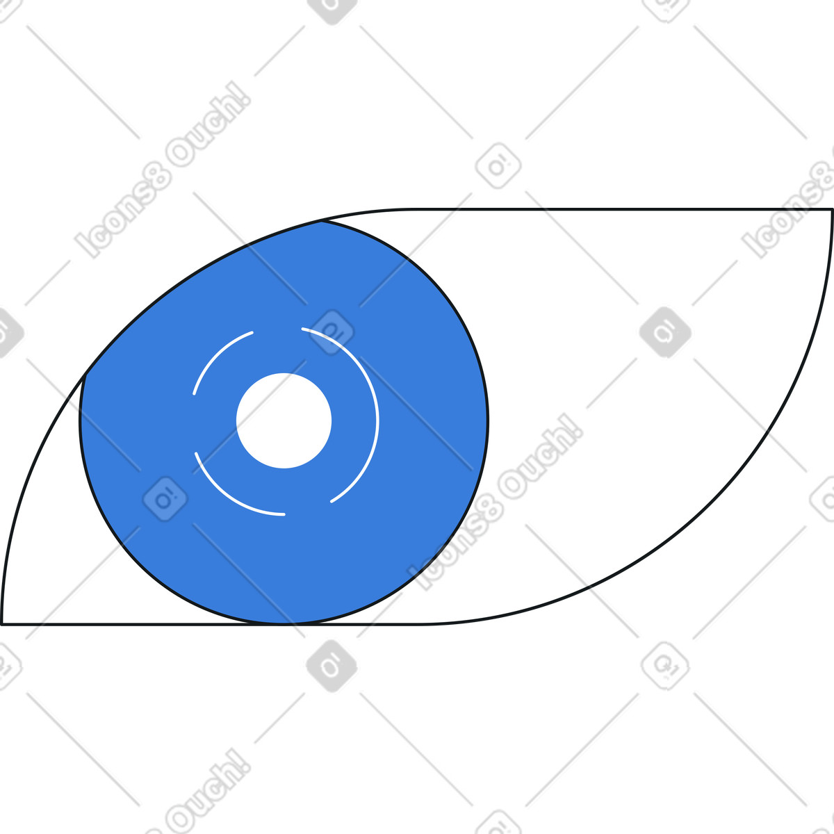Illustration Oeil de robot dans le style Midnight à télécharger aux formats PNG, SVG