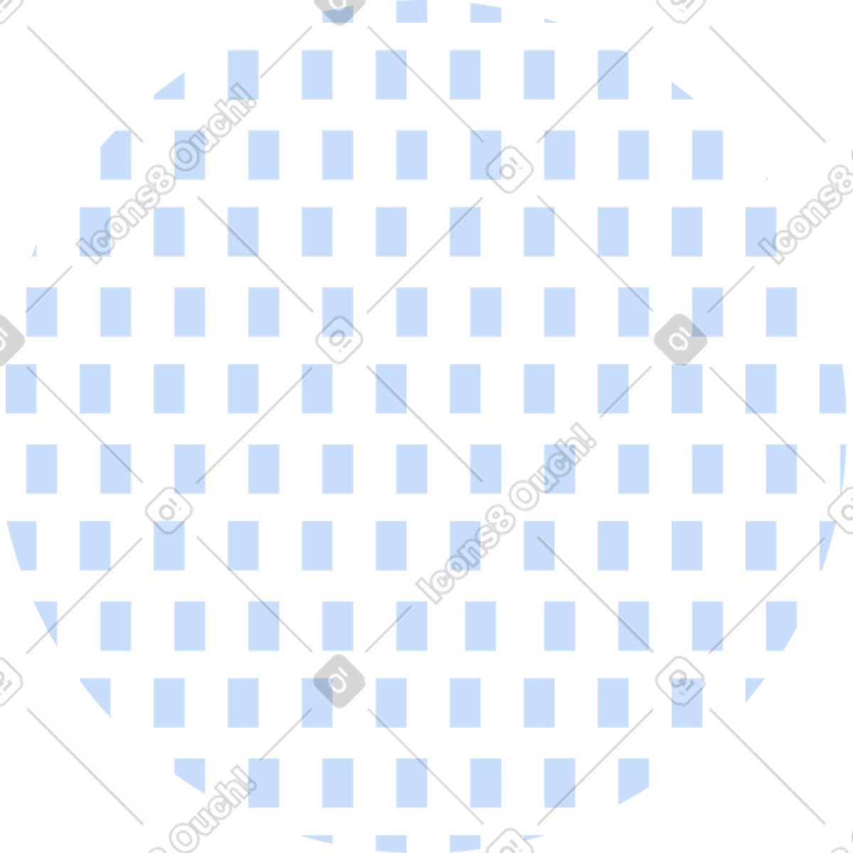 Dekoration kreis aus quadraten-Illustration im Clip-Stil als Download in PNG, SVG