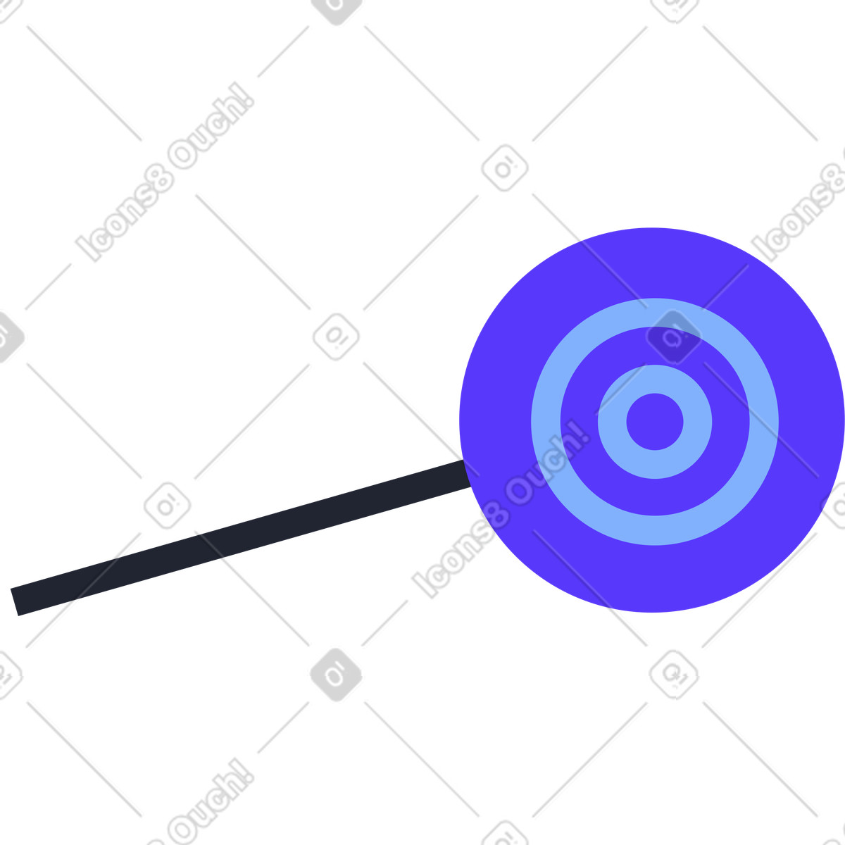 Lutscher-Illustration im Pablita-Stil als Download in PNG, SVG