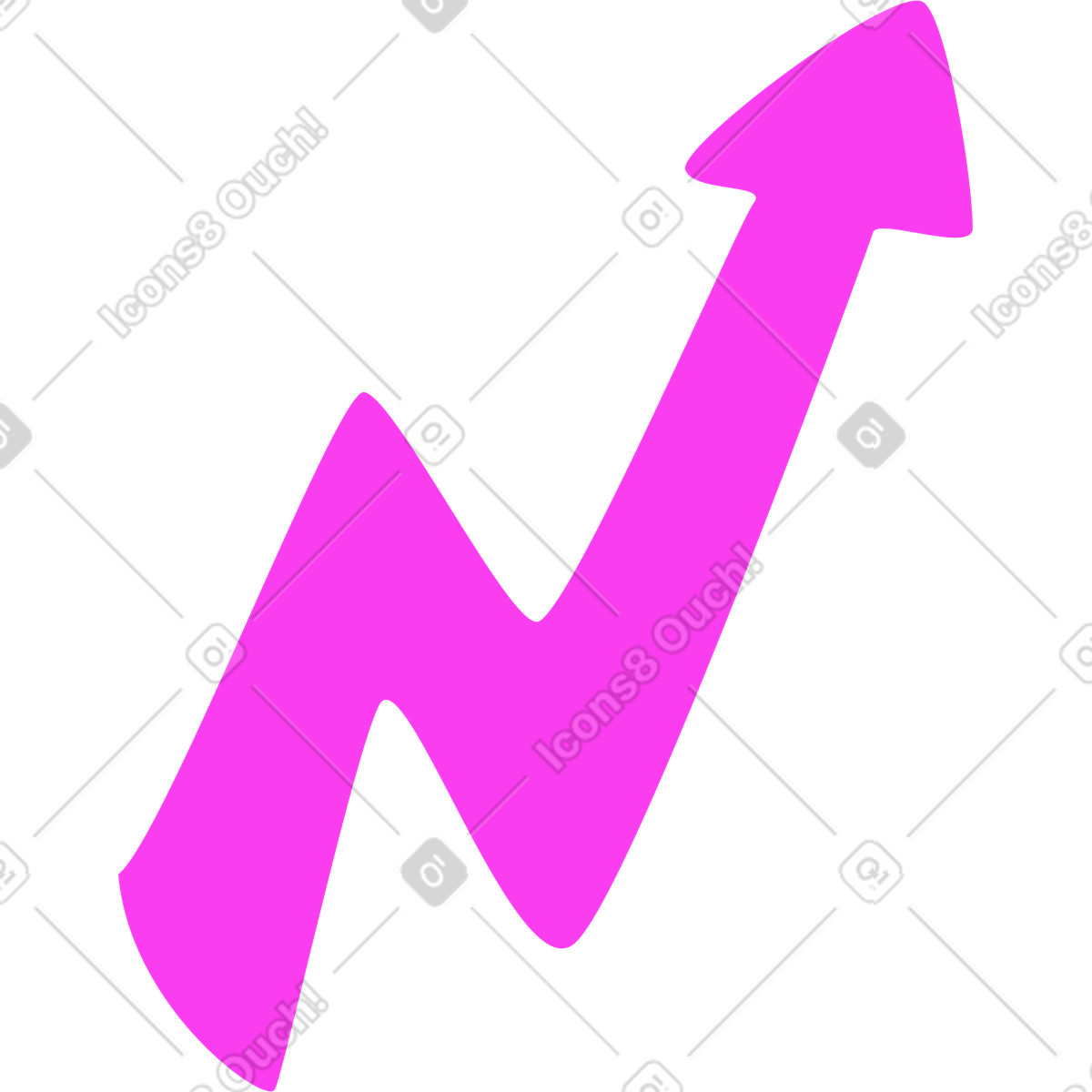 Pink lightning illustration in Rocky style download in PNG, SVG