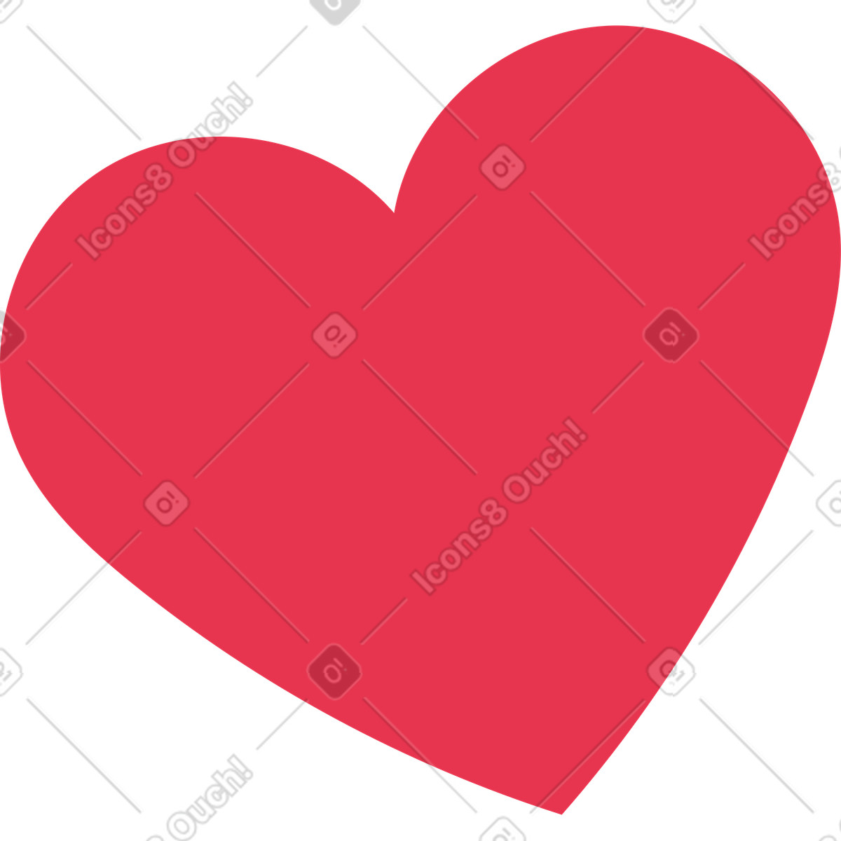 Herz-Illustration im Catchy-Stil als Download in PNG, SVG