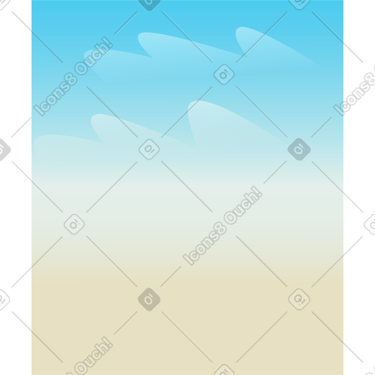 Blue sky with clouds illustration in Vivid style download in PNG, SVG