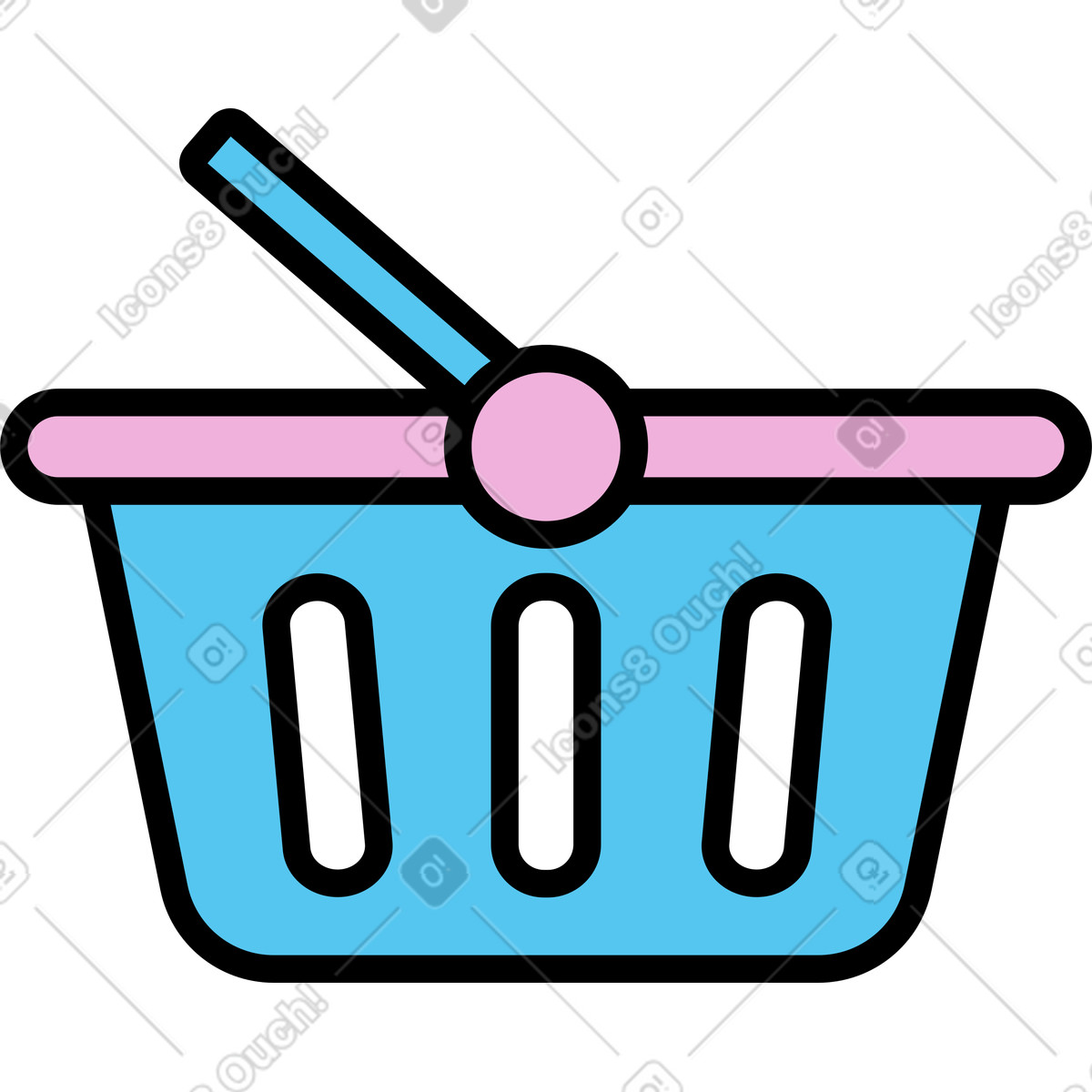 Illustration Panier dans le style Mochi à télécharger aux formats PNG, SVG