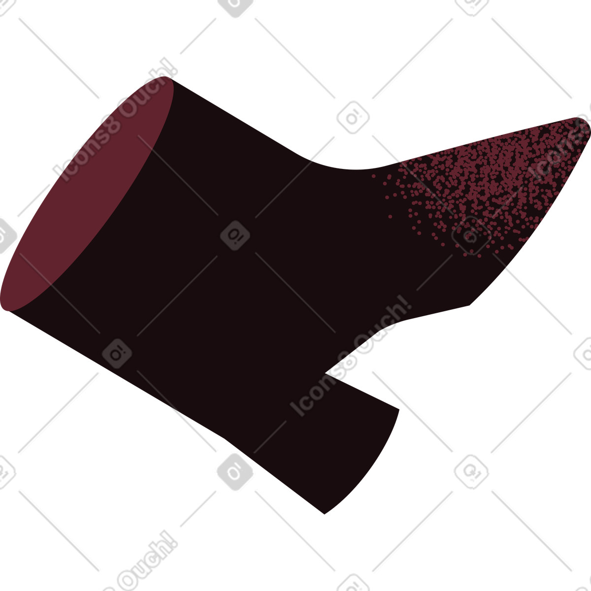 Woman's boot illustration in Delight style download in PNG, SVG